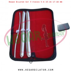 Hegar dilator set 3 pieces 5-6, 15-16 and 17-18 mm