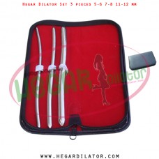 Hegar dilator set 3 pieces 5-6, 7-8 and 11-12 mm