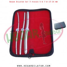 Hegar dilator set 3 pieces 5-6, 7-8 and 13-14 mm