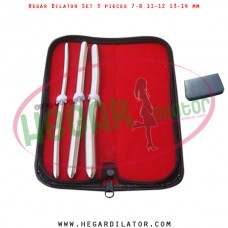 Hegar dilator set 3 pieces 7-8, 11-12 and 13-14 mm