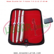 Hegar dilator set 3 pieces 7-8, 11-12 and 17-18 mm