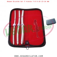 Hegar dilator set 3 pieces 7-8, 9-10 and 13-14 mm