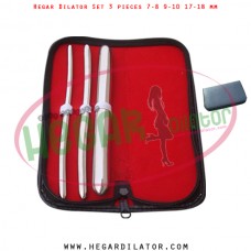 Hegar dilator set 3 pieces 7-8, 9-10 and 17-18 mm