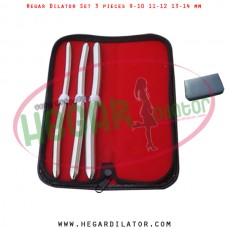 Hegar dilator set 3 pieces 9-10, 11-12 and 13-14 mm