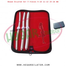 Hegar dilator set 3 pieces 9-10, 11-12 and 15-16 mm