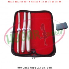 Hegar dilator set 3 pieces 9-10, 13-14 and 17-18 mm