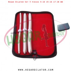 Hegar dilator set 3 pieces 9-10, 15-16 and 17-18 mm