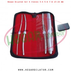 Hegar dilator set 4 pieces 3-4, 5-6, 7-8 and 13-14 mm