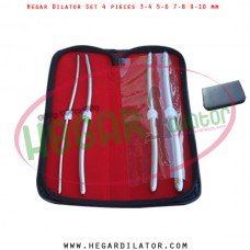 Hegar dilator set 4 pieces 3-4, 5-6, 7-8 and 9-10 mm
