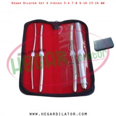 Hegar dilator set 4 pieces 3-4, 7-8, 9-10 and 13-14 mm