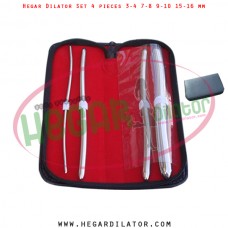 Hegar dilator set 4 pieces 3-4, 7-8, 9-10 and 15-16 mm