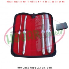 Hegar dilator set 4 pieces 3-4, 9-10, 11-12 and 13-14 mm