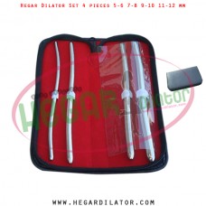 Hegar dilator set 4 pieces 5-6, 7-8, 9-10 and 11-12 mm