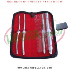 Hegar dilator set 4 pieces 5-6, 7-8, 9-10 and 13-14 mm
