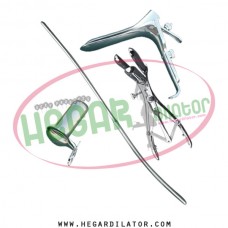 Hegar uterine dilator 3-4, mathieu speculum, grave medium, collin medium