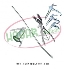 Hegar uterine dilator 3-4, mathieu speculum, grave 3pcs, collin speculum  large