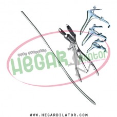 Hegar uterine dilator 3-4, mathieu speculum, grave 3pcs