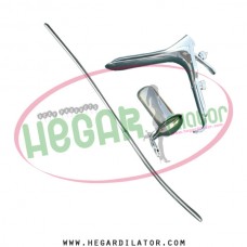 Hegar uterine dilator 3-4, collin speculum small, grave speculum large
