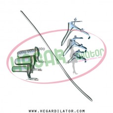 Hegar uterine dilator 3-4, collin speculum 3pcs, grave 3pcs