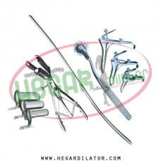 Hegar uterine dilator 3-4, pinwheel, mathieu speculum, grave speculum 3pcs, collin vaginal 3pcs