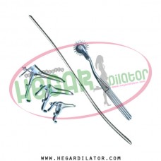 Hegar uterine dilator 3-4, pinwheel, grave vaginal speculum 3pcs