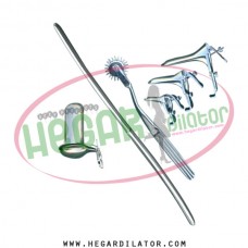 hegar uterine dilator 5-6 pinwheel, grave 3pcs, collin small