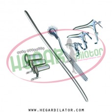 hegar uterine dilator 5-6 pinwheel, grave 3pcs, collin 3pcs